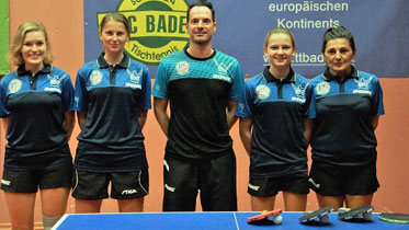 dritte Runde der 2. Damen-Bundesliga Sportcenter Baden - Vor den heimischen Fans hatten die Badener Tischtennisdamen einen starken Auftritt. - Foto: BAAC