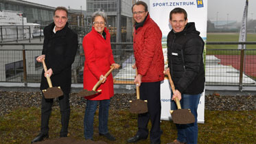 Spatenstich zur Bestandssanierung des Sportzentrum Niederösterreich