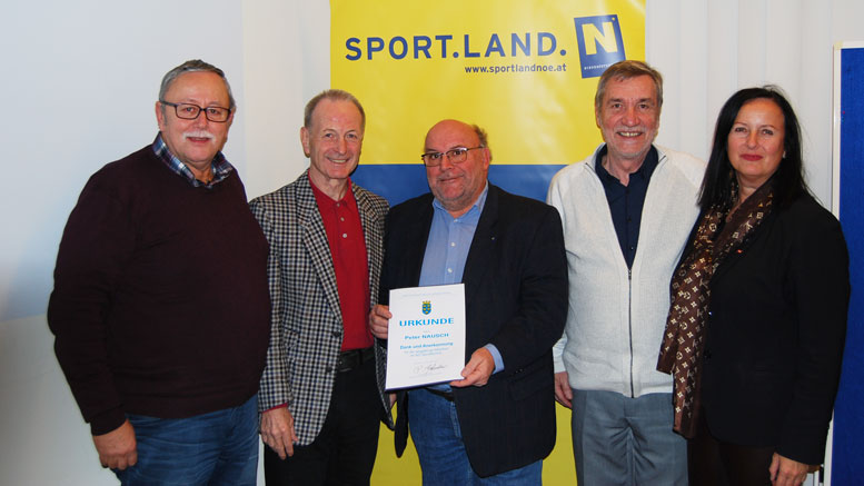 Alfred Marbach, Fritz Manseder, Peter Nausch, Alfred Weichinger und Ilse Stöger