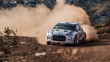 Manfred Stohl und Bernhard Ettel im Citroen DS3 R5